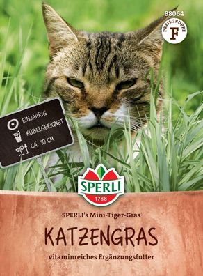 Katzengras SPERLI's Mini-Tiger-Gras regt die Verdauung an