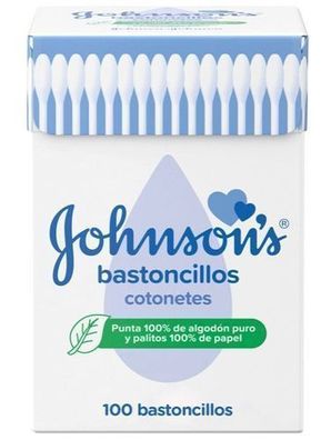 Johnson's 100er Packung Wattestäbchen für Kosmetik & Hautpflege