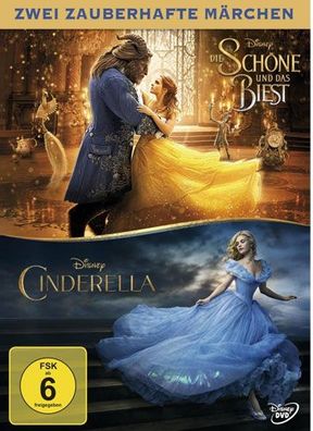 Schöne und d. Biest / Cinderella (DVD) DP Live-Action Doppelpack, 2Disc - Disney BGG0