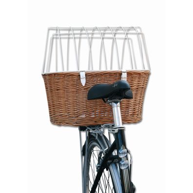Aumüller Fahrrad-Tierkorb mit Halter, L: 52 cm - Gepäckträgermontage