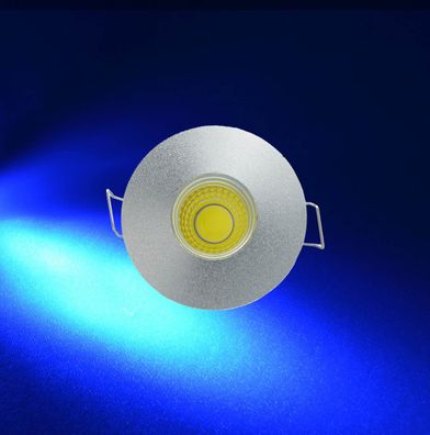 3W Mini LED Einbaustrahler Einbauleuchte klein einbau strahler Spot inkl. Trafo Blau