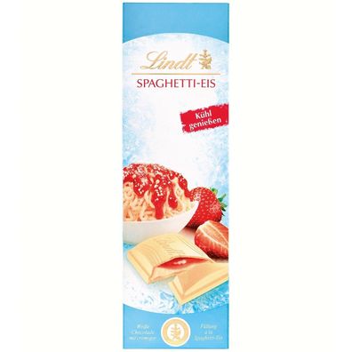 Lindt Spaghetti-Eis Weiße Schokolade Tafel 100g