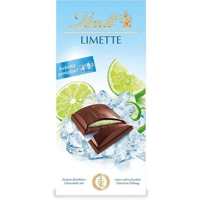 Lindt Schokolade Limette | Zartbitter Schokolade kühl geniessen 100g