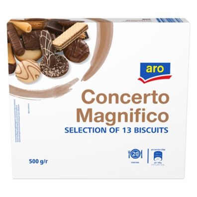 aro Concerto Magnifico Gebäckmischung mit 13 verschiedenen Sorten 500 g