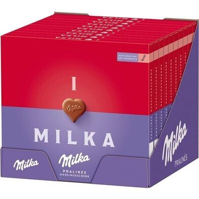 Milka I love Milka Pralinés Nuss-Nougat-Creme 10x 110 g Packung
