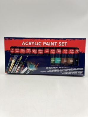 Acrylfarben Set 12x12mg Tuben mischbare Farben Acrylmalerei NEU&OVP Acryl Farben