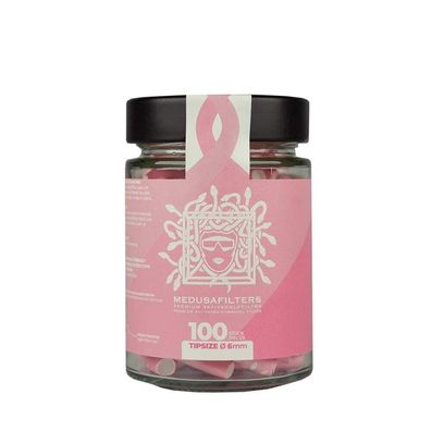 100er Glas Medusa Aktivkohlefilter 6mm Filter Tip Rosé Edition