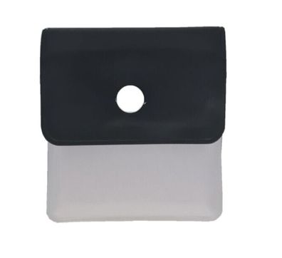Taschenaschenbecher Reiseaschenbecher PVC Schwarz-Weiß