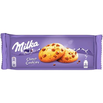Milka Choco Cookies Weizenkekse mit Alpenmilchschokoladenstückchen (35 %) 168g