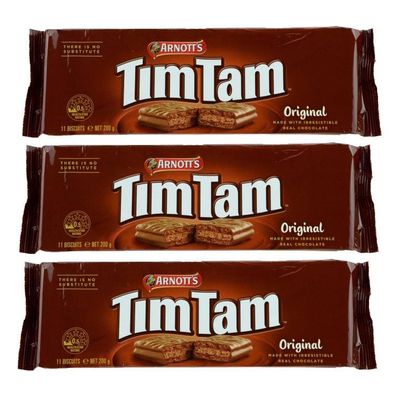 Tim Tam Original Chocolate Biscuits Triple Pack 3x200 g