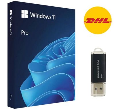 Windows 11 Professional Pro 64-Bit + USB-Stick