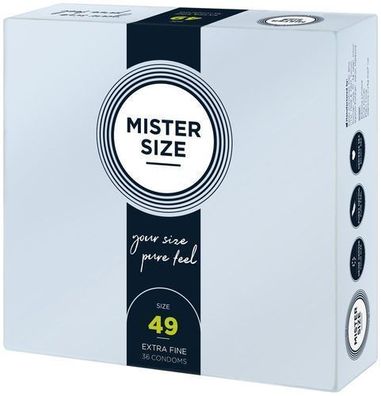 Mister Size Präservierungen, 49mm, 36 Stk. Packung