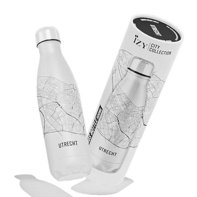 IZY Bottle, Trinkflasche - isoliert, Design "Utrecht Plattegrond" - 500ML, in