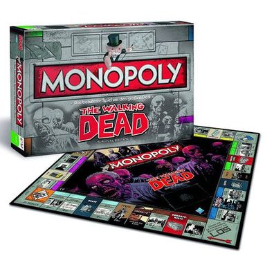 Merc Monopoly Walking Dead Brettspiel - Diverse - (Spielzeug / Merch Brett-/ Kart...