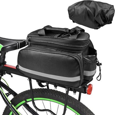 27L Fahrradtasche Gepäckträger Gepäcktasche Satteltasche Umhängetasche Packtaschen