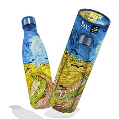 IZY Bottle, Trinkflasche - isoliert, Design Weizenfeld - Van Gogh, 500ML, in
