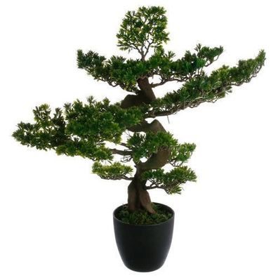 Kunstpflanze Bonsai Baum Zimmerpflanze Künstliche Topfpflanzen Boho 80cm Dekoration