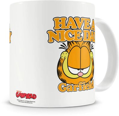 Garfield Becher - Have A Nice Day Garfield Weiße Keramikbecher & Tassen