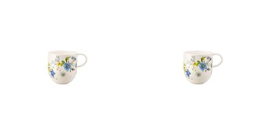 2 x Becher mit Henkel - Rosenthal Brillance BONE CHINA FLEURS DES ALPES - 10530-40510