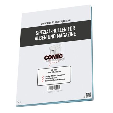 Comic Concept Spezial-Hüllen (ohne Lasche) für Alben und Magazine (225 x 305 mm)