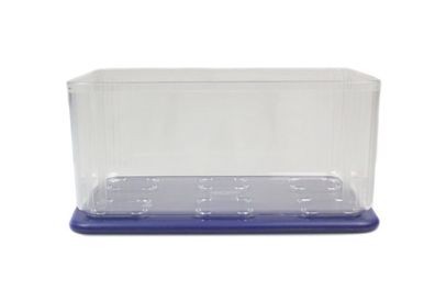 Tupperware Kühlschrank Clear Mates 2,5L clear blau Frische-Turm Dose Behälter