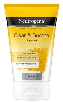 Neutrogena Clear & Soothe Gesichtsmaske mit Tonerde und Kurkuma