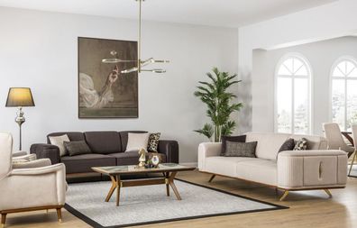 Luxus Sofagarnitur Couch Möbel Set Designer Couchen Garnituren 4tlg.