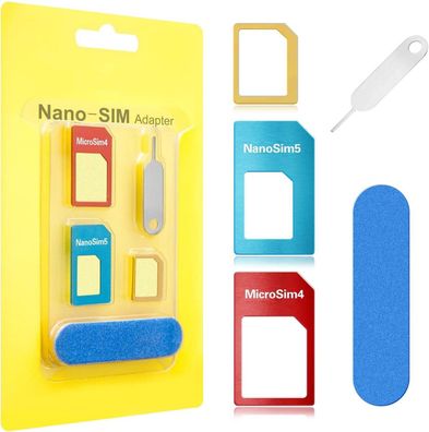 8 in 1 Nano Sim Karten Adapter iPhone Micro Sim Adapter Htc Samsung Nokia LG