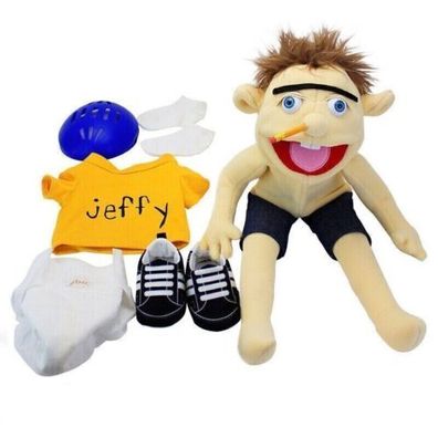 Plüsch Spielzeug Jeffy and Feebee Handpuppe grobe weiche Puppe Plüschtiere Puppe
