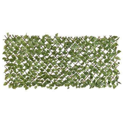 Spalier mit künstlichen Lorbeerblättern 90x180 cm Grün Blätter