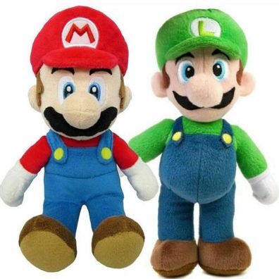 Super Mario Bros Plüschtiere Mario Luigi Weiches Stofftier Teddyspielzeug Geschenk
