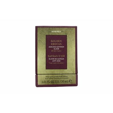 Korres Golden Krocus Ageless Saffron Elixir Serum 30ml - All Skin Types