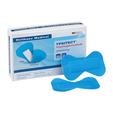 Ypsitect® Fingerkuppenverband, 4,5 x 8 cm, 100 Stück detektierbar | Packung (1 Stüc
