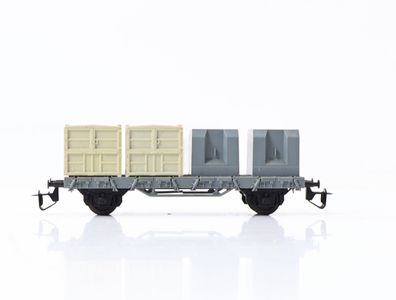 BTTB TT offener Güterwagen Flachwagen mit Ladung