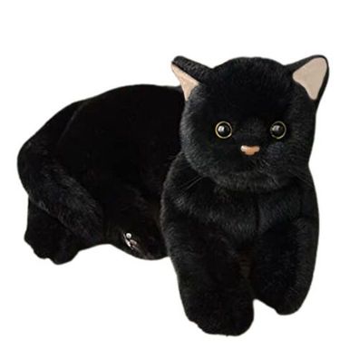 Katzen plüsch Spielzeug Schwarze Katze Gefülltes Tierpuppe Plüschtiere