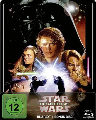 Star Wars #3: Rache der Sith (BR) LE SB Limited Steelbook Edition, 2 Disc - Disney...