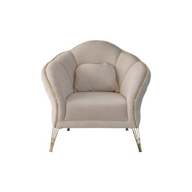 Chesterfield Design Beige Sofa Sessel Polster Couch Couchen 1 Sitzer Neu