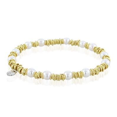 Luna-Pearls - 104.0614 - Armband - Damen - 925er Silber gelbvergoldet