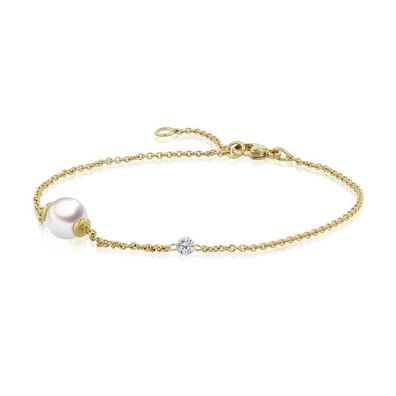 Luna-Pearls - 104.0551 - Armband - Damen - 750 Gelbgold - Akoya-Zuchtperle 5.5-6mm