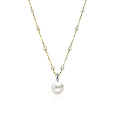 Luna-Pearls - 216.0886 - Collier - Damen - 925er Silber gelbvergoldet