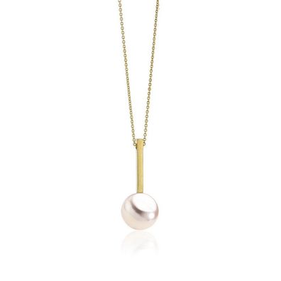 Luna-Pearls - 216.0871 - Collier - Damen - 750 Gelbgold - Akoya-Zuchtperle 8-8.5 mm