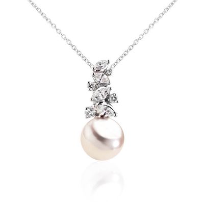 Luna-Pearls - 214.0356 - Collier - Damen - 750 Weißgold - Akoya-Zuchtperle 8.5-9 mm