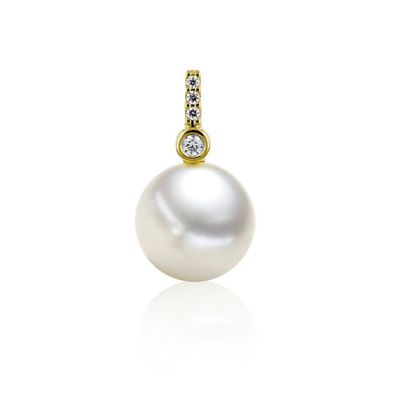 Luna-Pearls - 202.1615 - Anhänger - Damen - 585 Gelbgold - Brill. H-SI 0.035ct