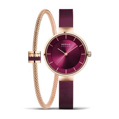 Bering - Geschenkset - Damen - Solar - Uhr + Armband - 14631-969-SWH2-190