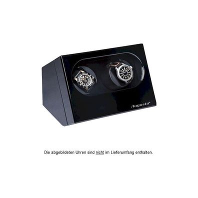 Augusta - Uhrenbeweger für zwei Uhren Schwarz Hochglanzoptik - 5569.221