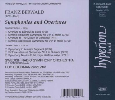 Die 4 Symphonien - Hyperion - (CD / Titel: A-G)