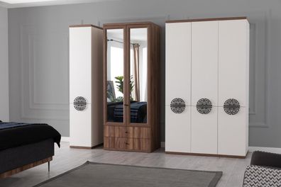 Weißer Schlafzimmer Kleiderschrank Holzmöbel Designer Moderner Schrank