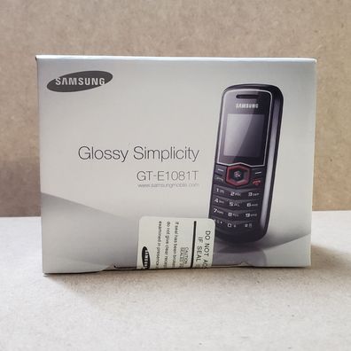 Samsung GT-E1081T Rot Ohne Simlock & Vertrag Neu Original versiegelt & verpackt