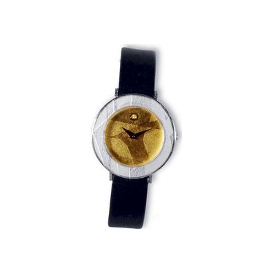 ARS Silber Uhr mit 750 Gelbgold 16157