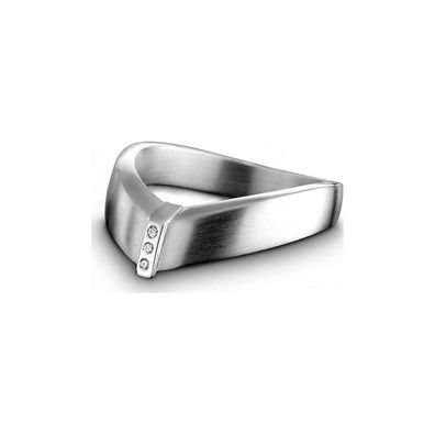 QUINN - Ring - Silber - Diamant - Wess. (H) - Weite 56 - 210416